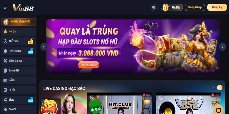 VIN88 – Trải nghiệm cá cược an toàn, nổ hũ cực khủng